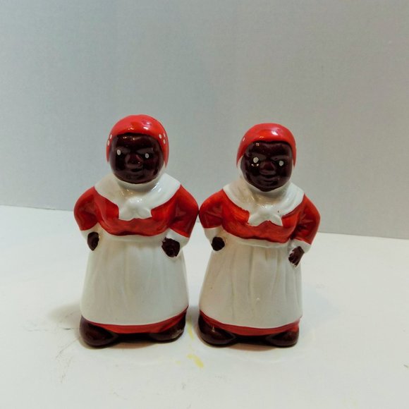 Vintage Black African Americana Cooks Chefs Salt and Pepper Shakers - Picture 5 of 6